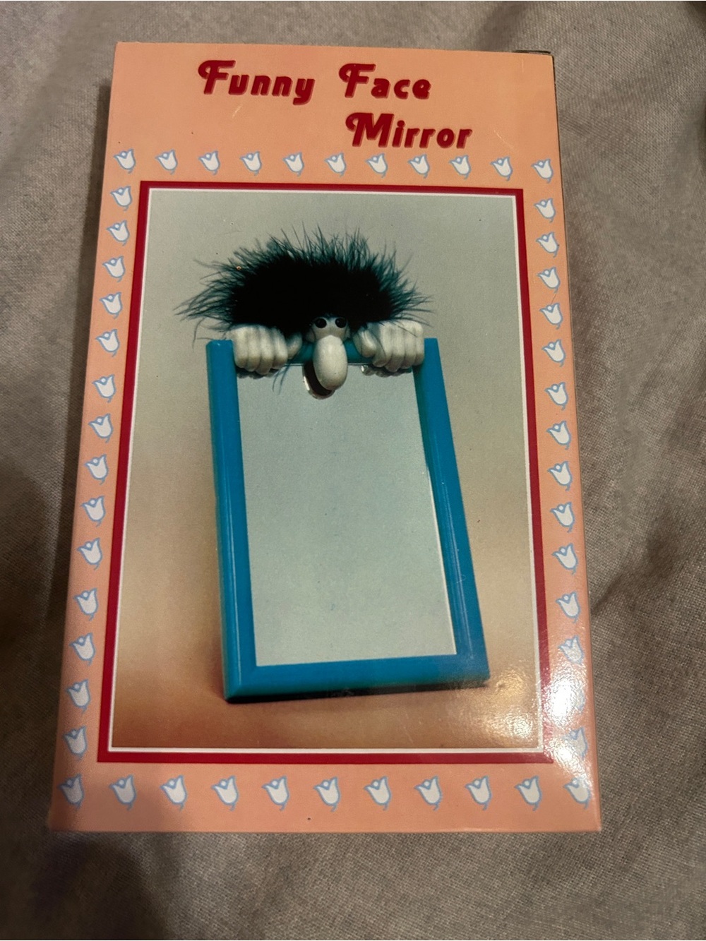 Pink Funny Face Kids Mirror